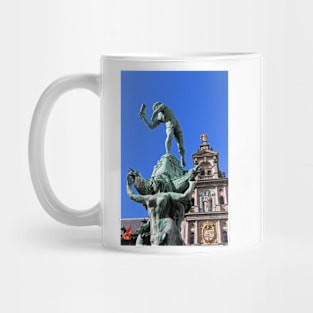 Brabo Fountain - Antwerp, Belgium (V) Mug